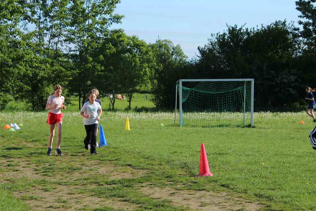 Klasse 4 beim Lauf